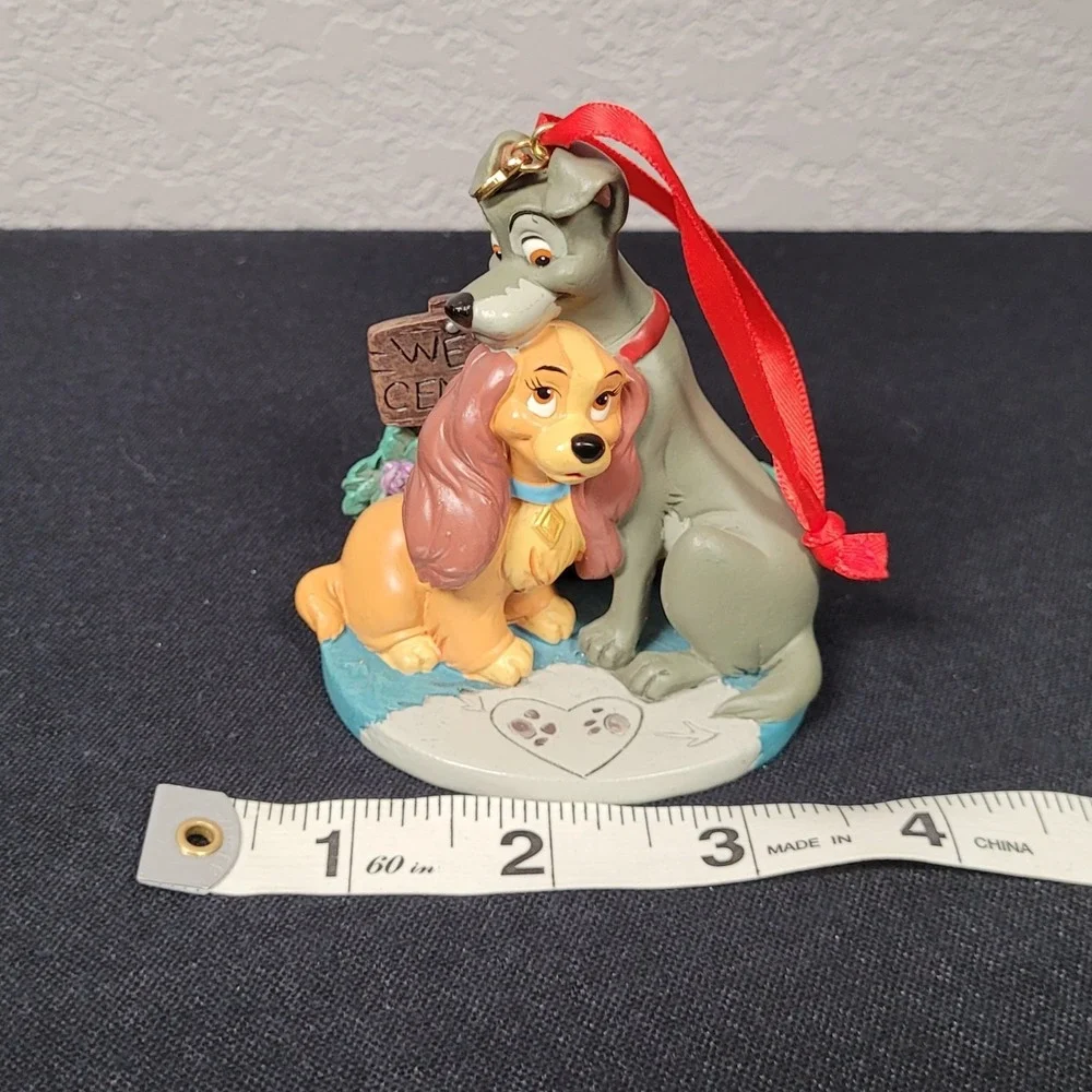 Disney Store Lady and the Tramp Wet Cement Sketchbook Christmas Ornament 2014